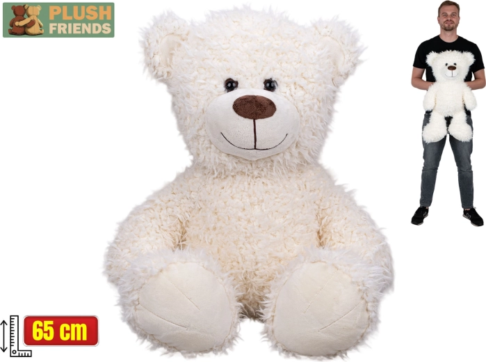 Plišasti medvedek Plush Friends 65 cm bel