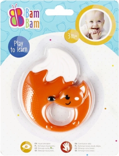 Ropotuljica in grizalo lisica za dojenčke