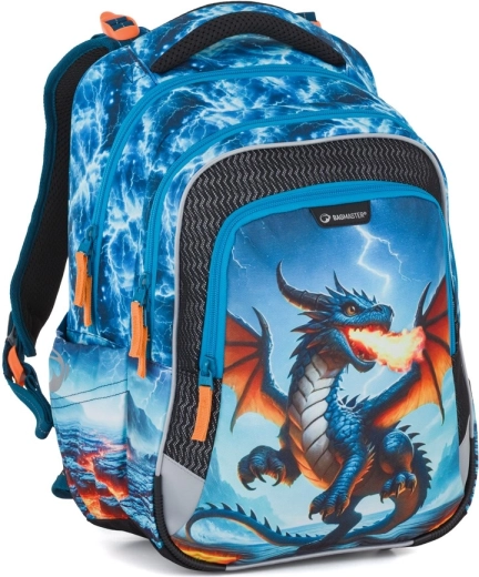 Bagmaster Lumi 26 D school backpack – dragon