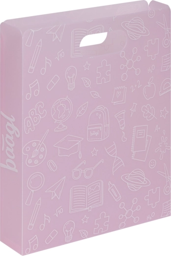 Baagl plastične mape za šolske zvezke rožnate