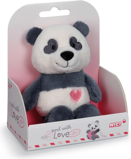 Nici plišasta panda Love v darilni škatlici 12 cm