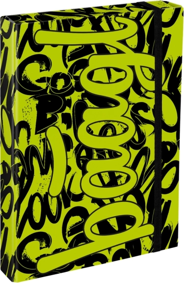 Baagl mape za šolske zvezke A4 Jumbo – Limetna