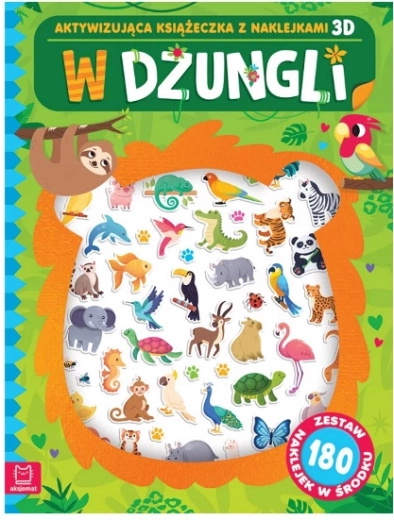V džungli – aktivacijska knjižica s 3D nalepkami (180 nalepk)