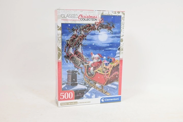 Clementoni božična sestavljanka Midnight Sleigh Ride 500 kosov