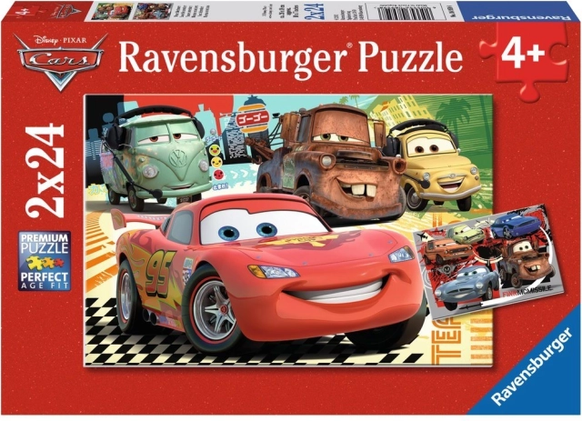 Ravensburger puzzle Avtomobili 2 – izlet po Evropi 2×24 koščkov