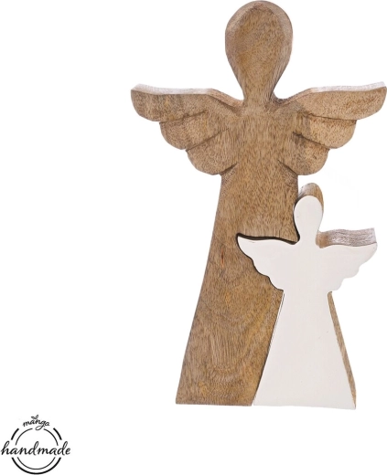 Dekorativni leseni angel Mango, 30,5 cm