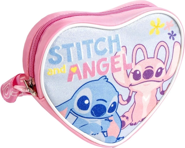 Otroška torbica Disney Stitch v obliki srca za čez ramo