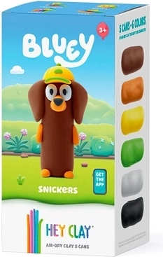 Hey Clay Bluey Snickers – komplet s 5 lončki