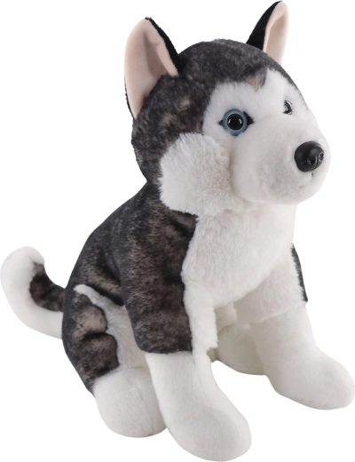 Plišasti husky sedeči 25 cm