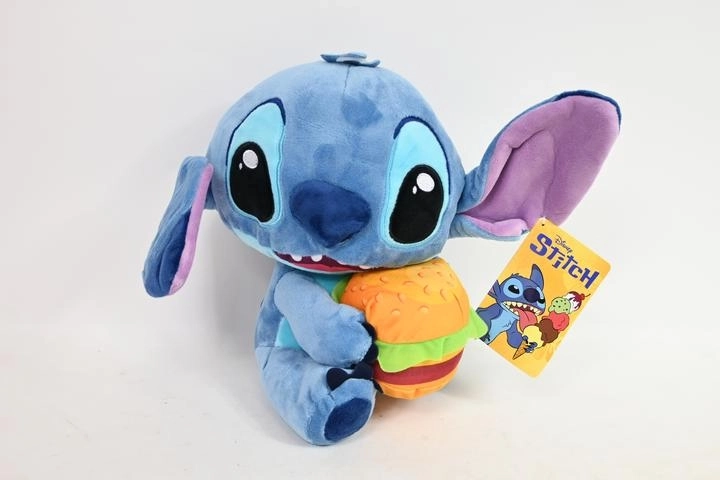 Disney Stitch z burgerjem plišasta igrača 25 cm