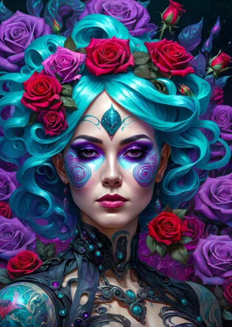 Sestavljanka Gotsko cvetje 1000 koščkov