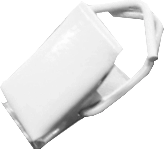 Kovinski sponki za zavese, beli (25 kosov)