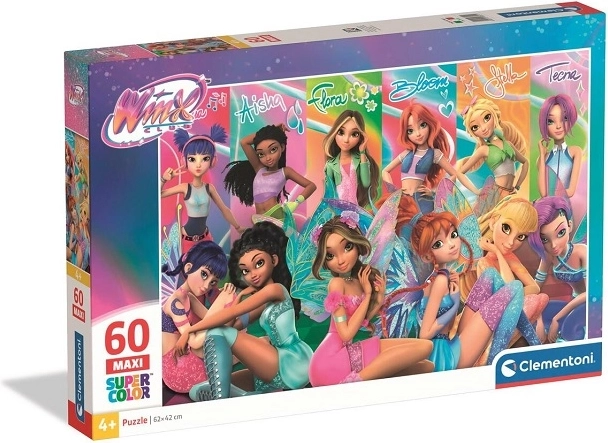 Puzzle Clementoni SuperColor Maxi Winx Club 60 kosov