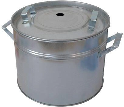 Lonec za vlaganje 20 l iz pocinkanega pločevinastega jekla s pokrovom