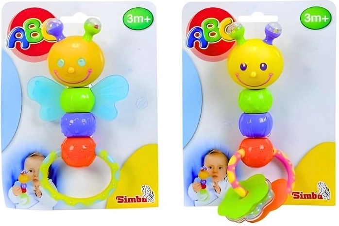 Rožljalo z grizalom, 2 različici