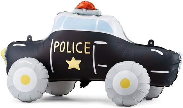 Folijski stoječi balon policijski avto mix – 1 kos