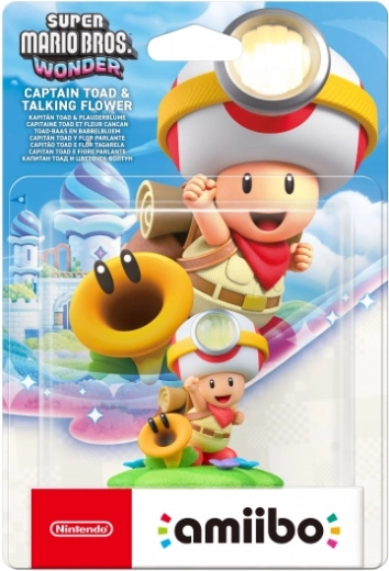 Amiibo Super Mario Bros. Wonder Captain Toad in Talking Flower