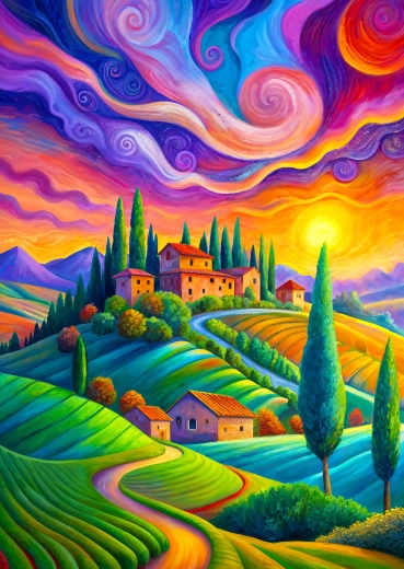 Enjoy Puzzle Toskanska svetloba 1000 koščkov