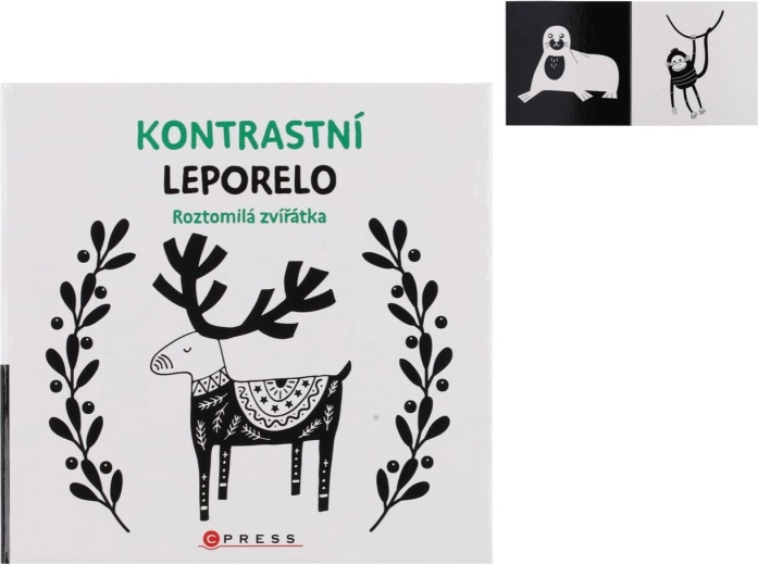 Kontrastno leparelo prikupne živalice 15,5 × 15 cm