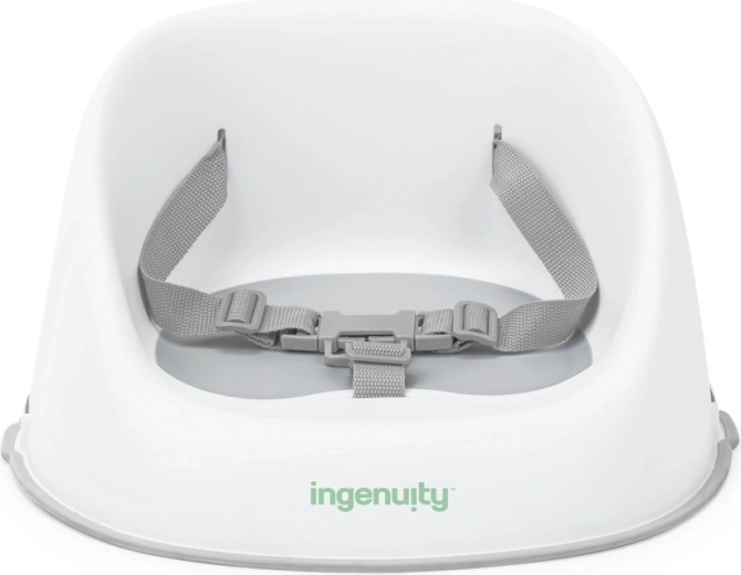 Ingenuity otroški sedežni podstavek za jedilni stol Simplicity Seat siv