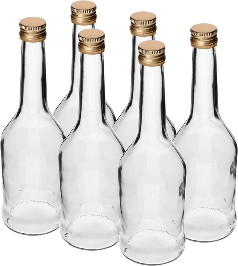 Steklena steklenica Napoleon 500 ml z navojnim zamaškom (6 kosov)