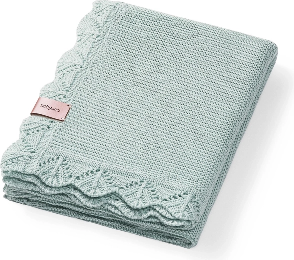 Babyono pletena bambusova odeja green 75 × 100 cm