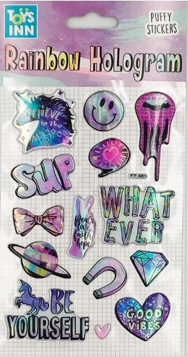Holographic Stickers Rainbow Unicorn