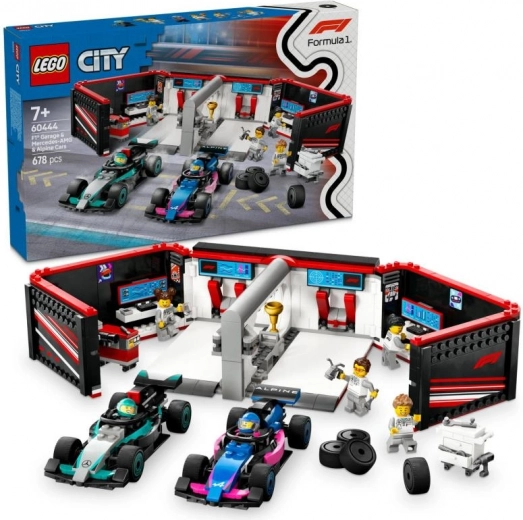 LEGO® City 60444 Garaža F1® in avtomobili Mercedes-AMG in Alpine
