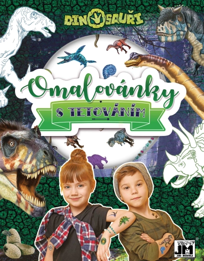 Pobarvanka s tetovažami Dinozavri