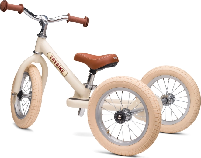 Trybike otroški poganjalec 2v1 – tricikel in poganjalec, kremno mat