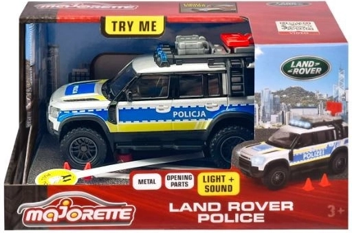 Majorette Grand Land Rover policijsko vozilo 12,5 cm