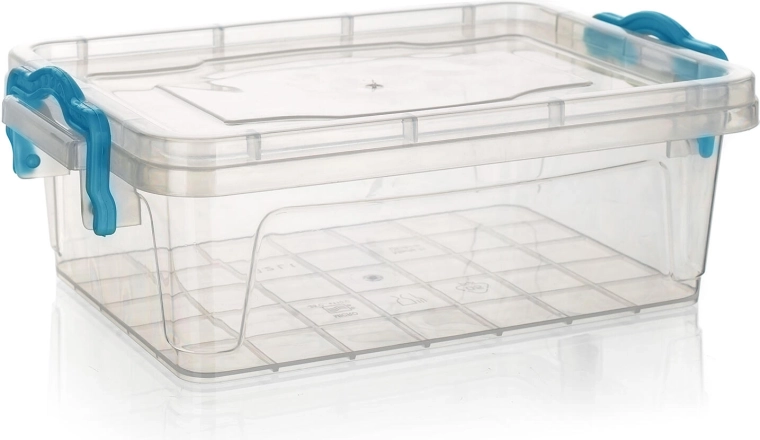 Posoda Gema pravokotna 0,5 l s turkiznimi ročaji