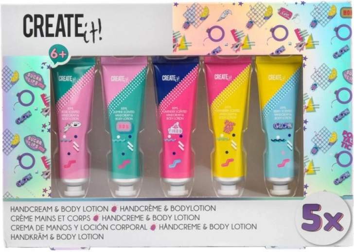 Komplet krem za roke in telo Create it (5× 30 ml)