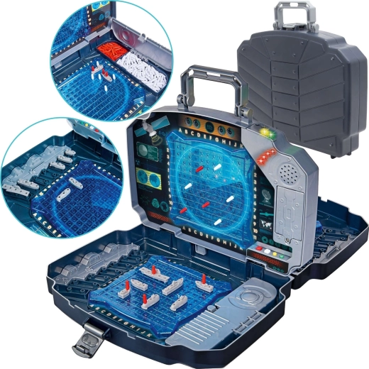 Elektronska pomorska bitka v kovčku s svetlobnimi in zvočnimi učinki, 5+