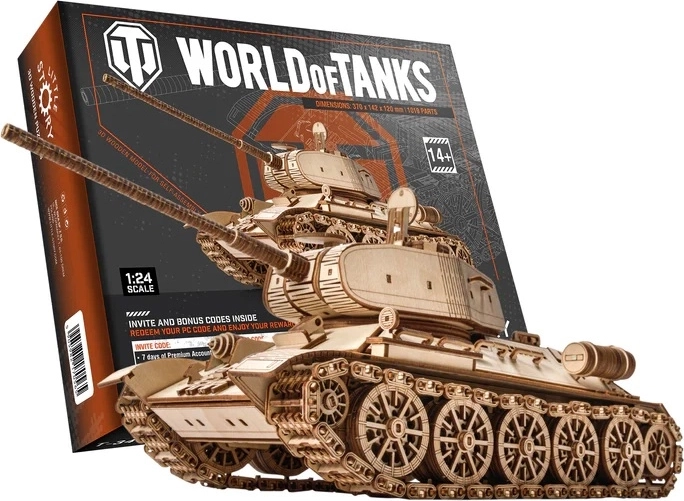 Little Story lesena 3D sestavljanka World of Tanks T-34-85