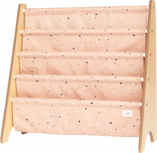 3 Sprouts stojalo za knjige recycled terrazzo/clay