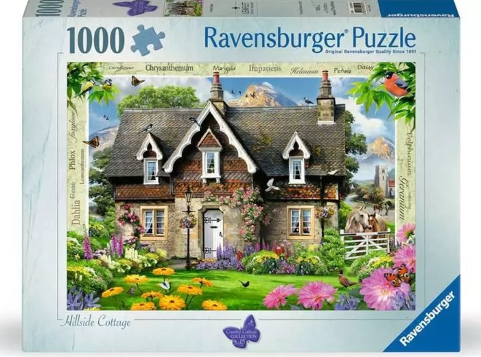 Ravensburger sestavljanka Country Cottage: koča na pobočju 1000 kosov
