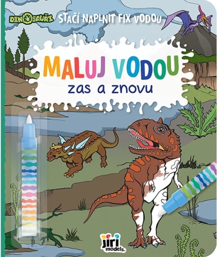 Slikaj z vodo znova in znova – Dinozavri