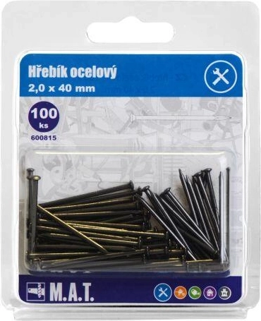 Jekleni žeblji 40 × 2,0 mm (100 kos)