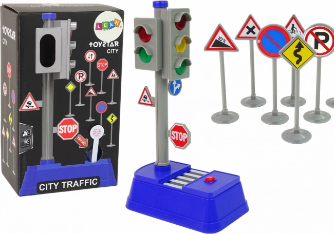 Komplet prometnih znakov Luči Zvoki 23 cm