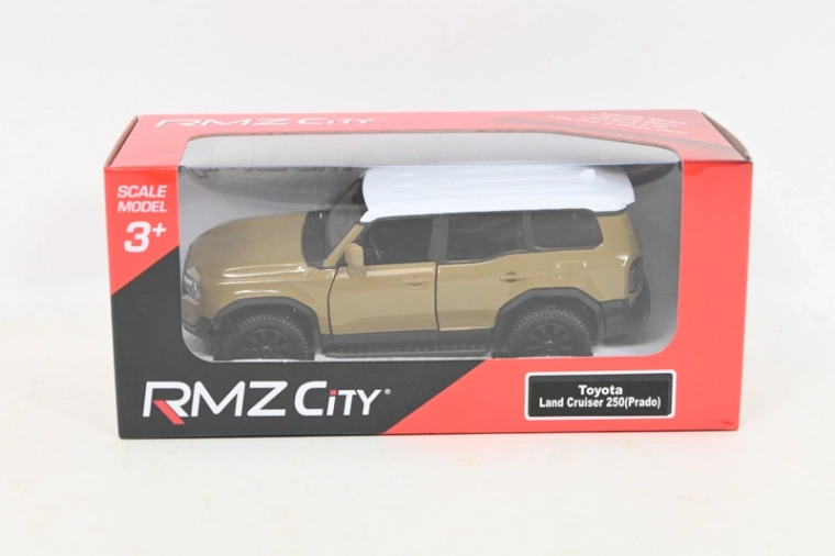 Toyota Land Cruiser kovinski model avtomobila rjavo-rumen