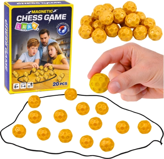 Magnetic logic game for families, 20 magnetic stones
