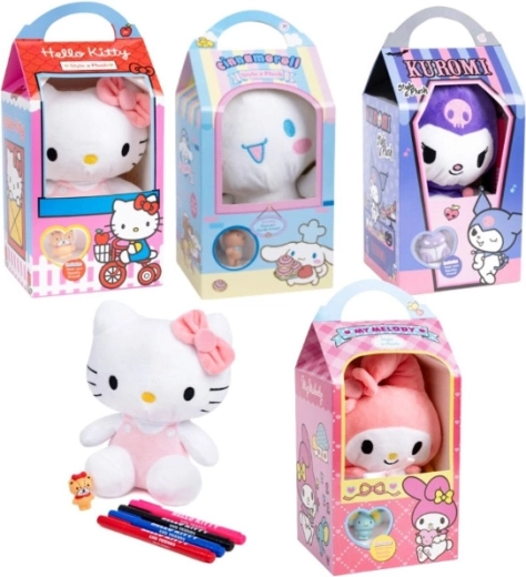Hello Kitty Style A plišasta igrača za barvanje