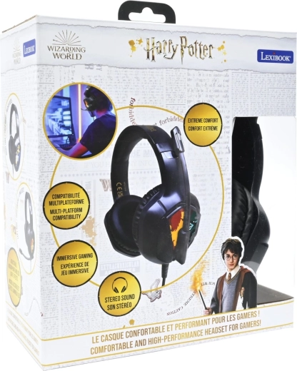 Žične gaming slušalke Harry Potter s svetlobnimi učinki in mikrofonom