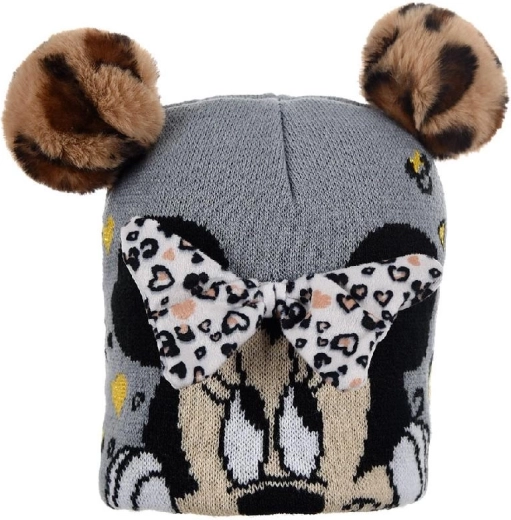 Siva kapa Minnie s flisasto podlogo