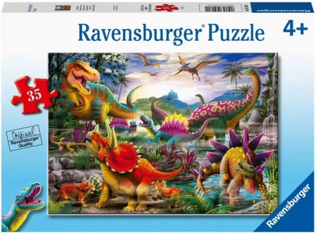 Ravensburger sestavljanka T‑Rex Terror 35 koščkov