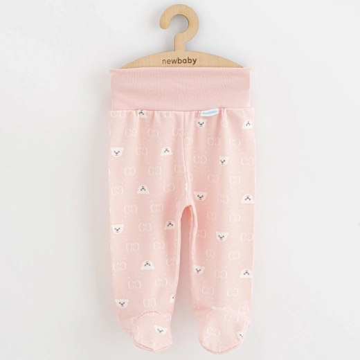 Dojenjske polkrpke NEW BABY Classic II z medvedkom, bela