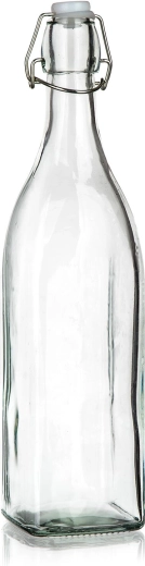 Steklena kvadratna steklenica s vzvodnim zapiralom 950 ml Yara
