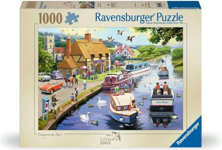 Ravensburger sestavljanka Leisure Days št. 7: Večer ob reki, 1000 kosov