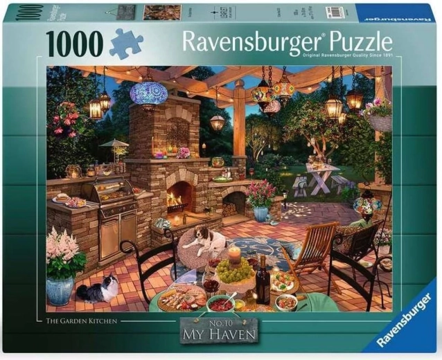 Ravensburger puzzle My Haven: garden kitchen 1000 pieces